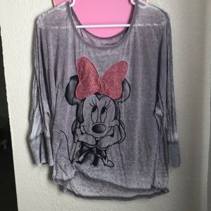 Pink Sparkley Minnie Mouse Shirt
